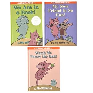 Elephant & Piggie Hardcover Children’s Book Set of 3 By Mo Willems